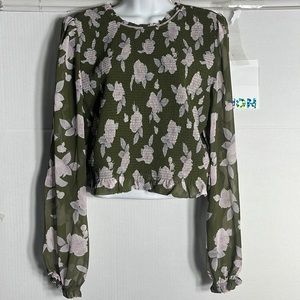 Wilfred Green Floral Blouse